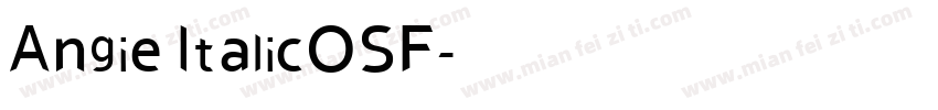Angie ItalicOSF字体转换